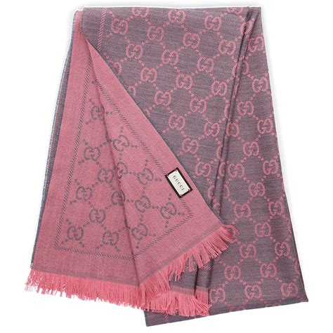 gucci scarf grey and pink|Gucci oversized scarf.